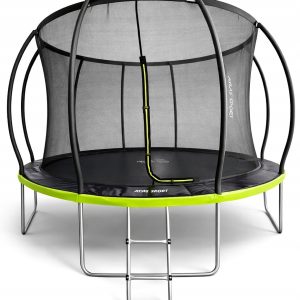 TRAMPOLINA OGRODOWA ATLAS SPORT 305 cm 10ft SIATKA 180 CM PRO ZIELONA